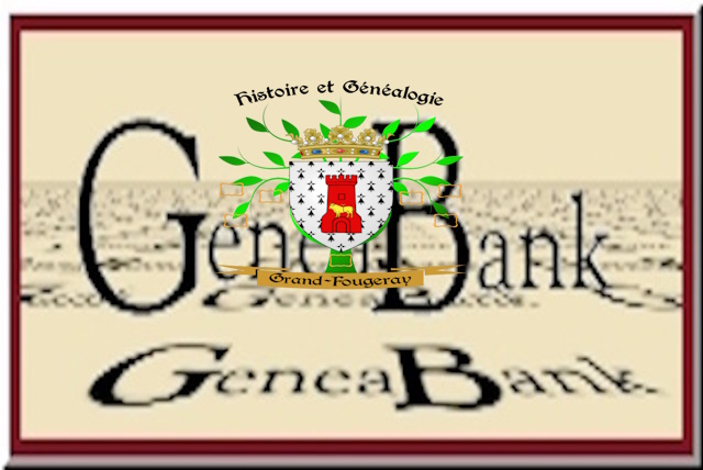 Logo GeneaBank pour les registres de l’association Histoire et Généalogie de Grand-Fougeray